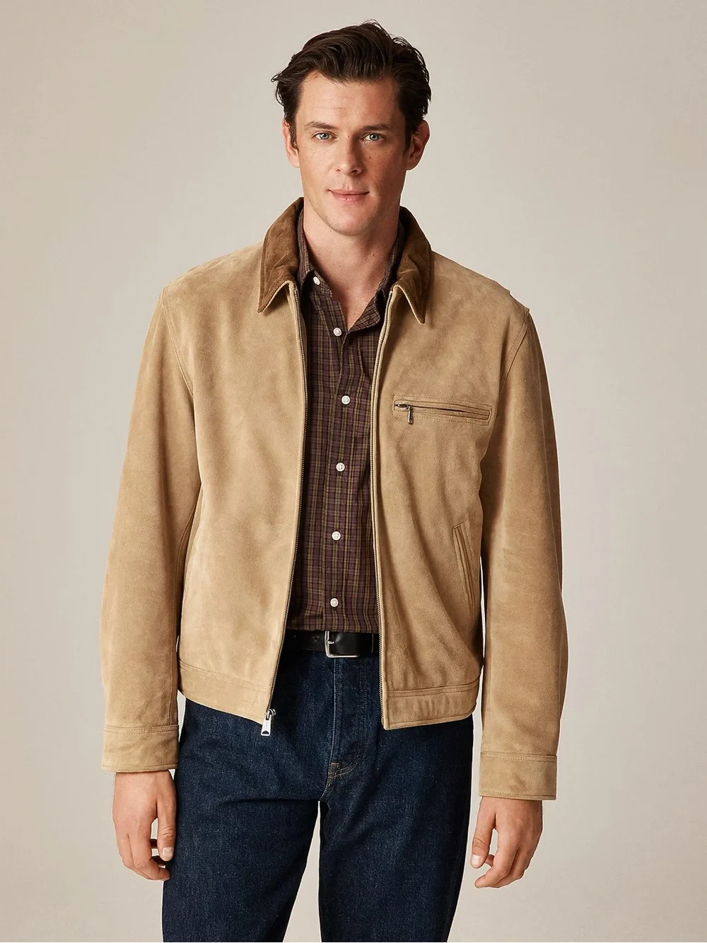 J.‎ CREW Limited-edition Wallace & Barnes work jacket in Italian suede M $798